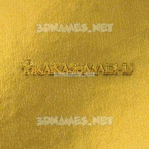 prakashmadhu in All Gold style - 3D name wallpaper