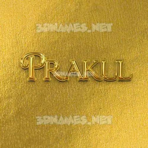 prakul in All Gold style - 3D name wallpaper prakul in All Gold style - 3D name wallpaper