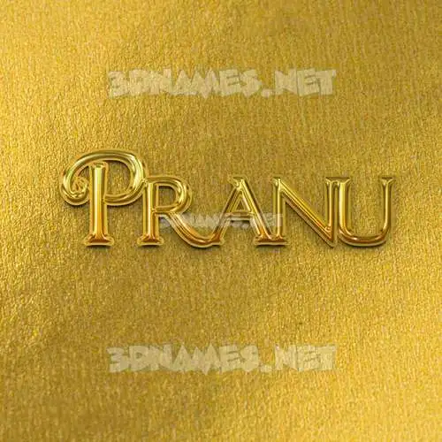 pranu in All Gold style - 3D name wallpaper pranu in All Gold style - 3D name wallpaper