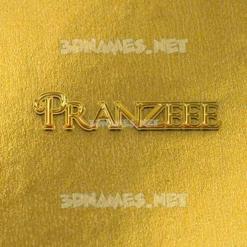 pranzeee in All Gold style - 3D name wallpaper pranzeee in All Gold style - 3D name wallpaper