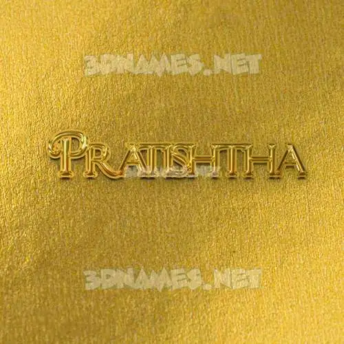 pratishtha in All Gold style - 3D name wallpaper pratishtha in All Gold style - 3D name wallpaper