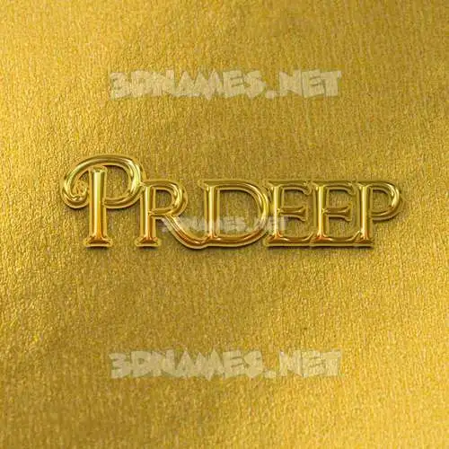 prdeep in All Gold style - 3D name wallpaper prdeep in All Gold style - 3D name wallpaper