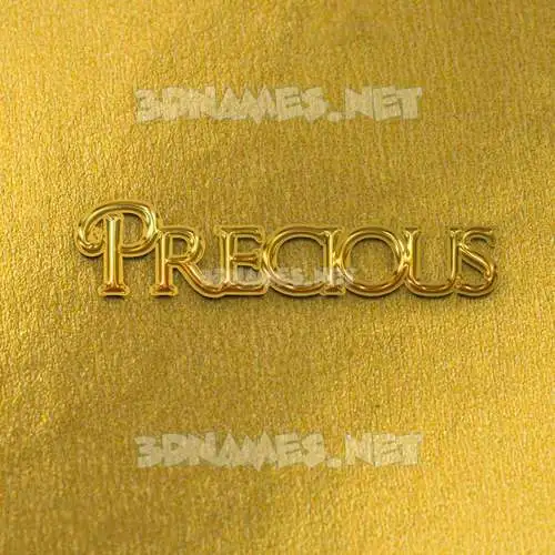 precious in All Gold style - 3D name wallpaper precious in All Gold style - 3D name wallpaper