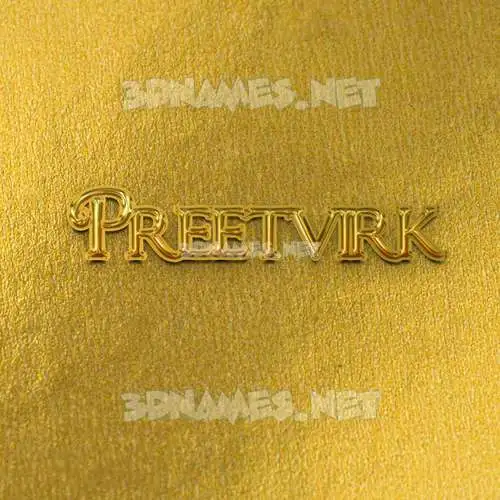 preetvirk in All Gold style - 3D name wallpaper preetvirk in All Gold style - 3D name wallpaper