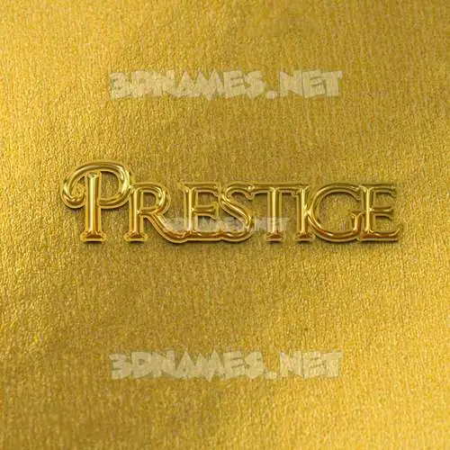 prestige in All Gold style - 3D name wallpaper prestige in All Gold style - 3D name wallpaper