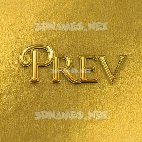 prev in All Gold style - 3D name wallpaper prev in All Gold style - 3D name wallpaper