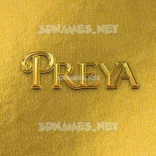preya in All Gold style - 3D name wallpaper preya in All Gold style - 3D name wallpaper