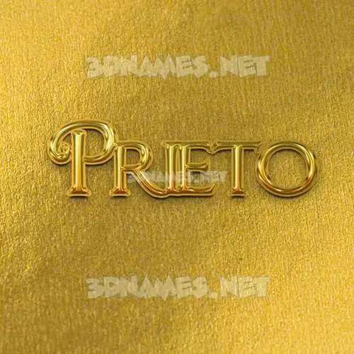 prieto in All Gold style - 3D name wallpaper prieto in All Gold style - 3D name wallpaper