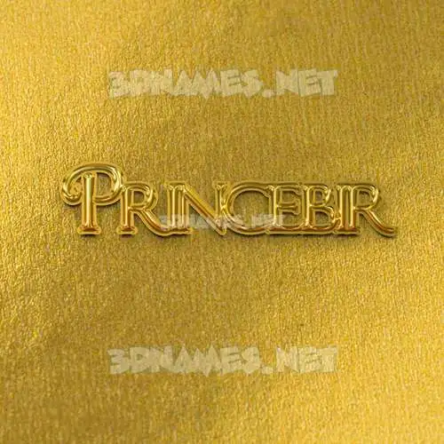 princebir in All Gold style - 3D name wallpaper princebir in All Gold style - 3D name wallpaper