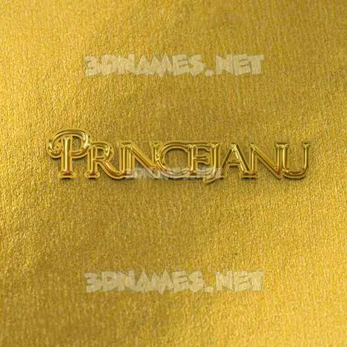 princejanu in All Gold style - 3D name wallpaper princejanu in All Gold style - 3D name wallpaper