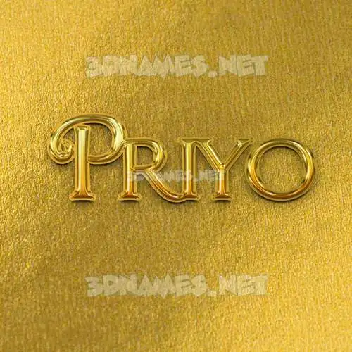 priyo in All Gold style - 3D name wallpaper priyo in All Gold style - 3D name wallpaper