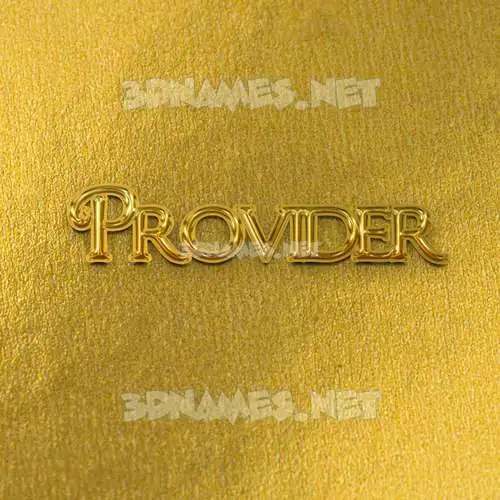provider in All Gold style - 3D name wallpaper provider in All Gold style - 3D name wallpaper