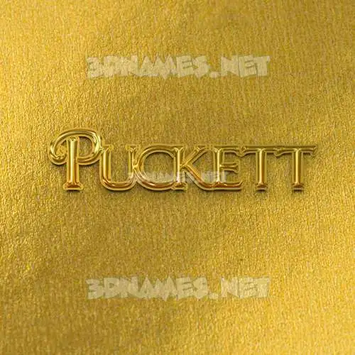 puckett in All Gold style - 3D name wallpaper puckett in All Gold style - 3D name wallpaper