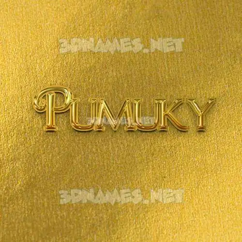 pumuky in All Gold style - 3D name wallpaper pumuky in All Gold style - 3D name wallpaper