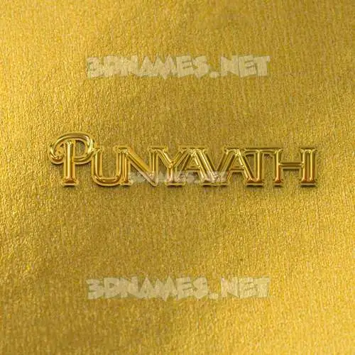 punyavathi in All Gold style - 3D name wallpaper punyavathi in All Gold style - 3D name wallpaper