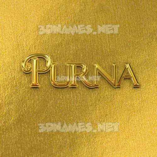 purna in All Gold style - 3D name wallpaper purna in All Gold style - 3D name wallpaper
