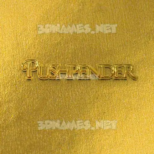 pushpender in All Gold style - 3D name wallpaper pushpender in All Gold style - 3D name wallpaper