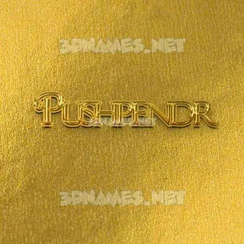 pushpendr in All Gold style - 3D name wallpaper pushpendr in All Gold style - 3D name wallpaper