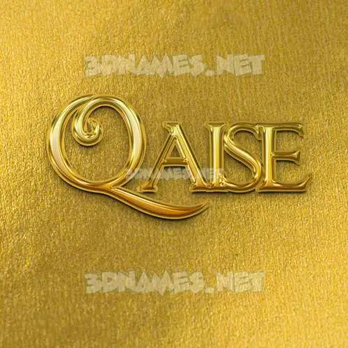 qaise in All Gold style - 3D name wallpaper qaise in All Gold style - 3D name wallpaper