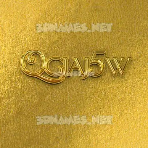 qgjaj5w in All Gold style - 3D name wallpaper qgjaj5w in All Gold style - 3D name wallpaper