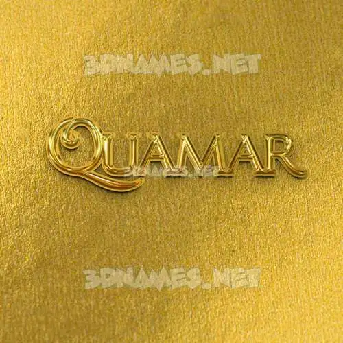 quamar in All Gold style - 3D name wallpaper quamar in All Gold style - 3D name wallpaper