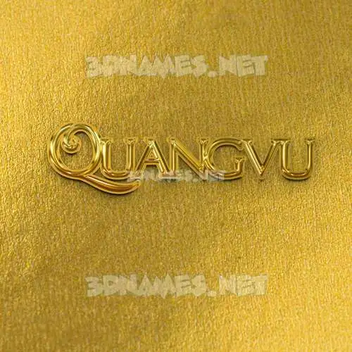 quangvu in All Gold style - 3D name wallpaper quangvu in All Gold style - 3D name wallpaper