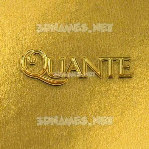quante in All Gold style - 3D name wallpaper quante in All Gold style - 3D name wallpaper
