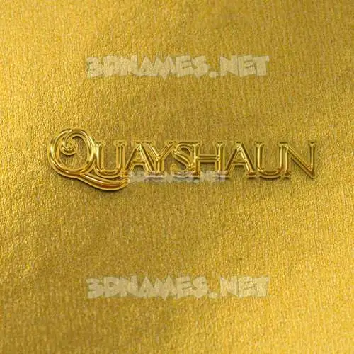 quayshaun in All Gold style - 3D name wallpaper quayshaun in All Gold style - 3D name wallpaper