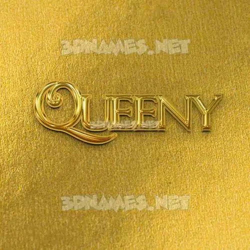 queeny in All Gold style - 3D name wallpaper queeny in All Gold style - 3D name wallpaper