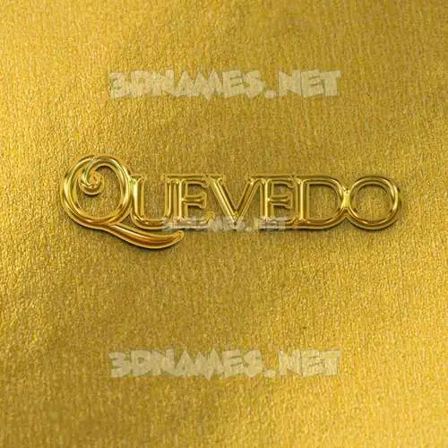 quevedo in All Gold style - 3D name wallpaper quevedo in All Gold style - 3D name wallpaper