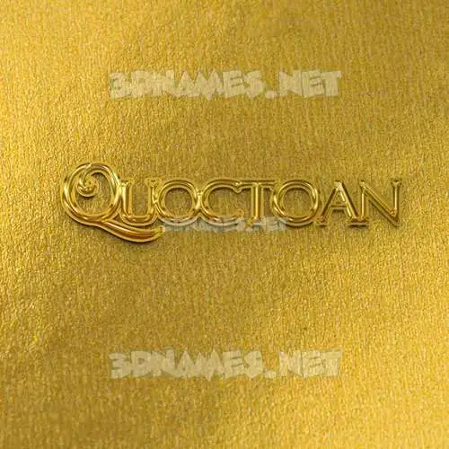 quoctoan in All Gold style - 3D name wallpaper quoctoan in All Gold style - 3D name wallpaper