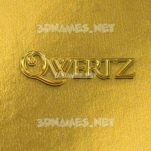qwertz in All Gold style - 3D name wallpaper qwertz in All Gold style - 3D name wallpaper
