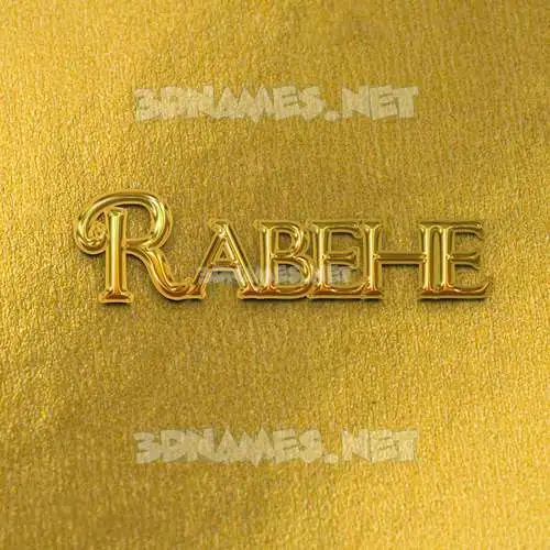rabehe in All Gold style - 3D name wallpaper rabehe in All Gold style - 3D name wallpaper