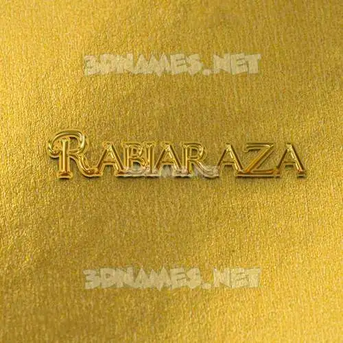 rabiaraza in All Gold style - 3D name wallpaper rabiaraza in All Gold style - 3D name wallpaper