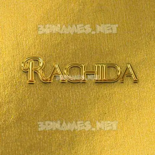 rachida in All Gold style - 3D name wallpaper rachida in All Gold style - 3D name wallpaper