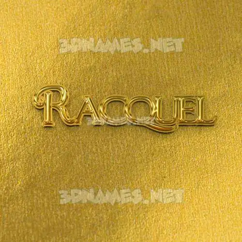 racquel in All Gold style - 3D name wallpaper racquel in All Gold style - 3D name wallpaper