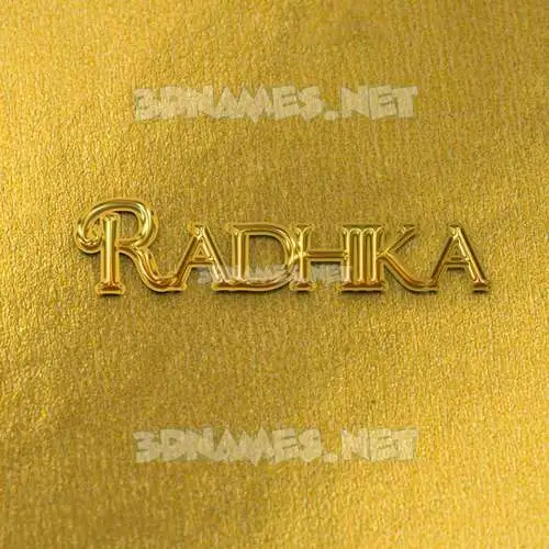radhika in All Gold style - 3D name wallpaper radhika in All Gold style - 3D name wallpaper