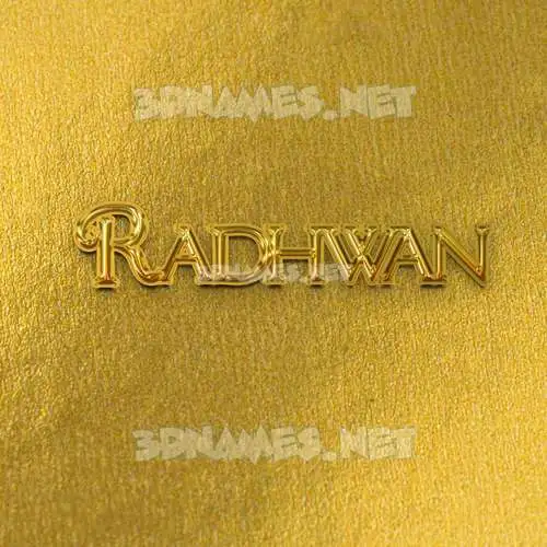 radhwan in All Gold style - 3D name wallpaper radhwan in All Gold style - 3D name wallpaper