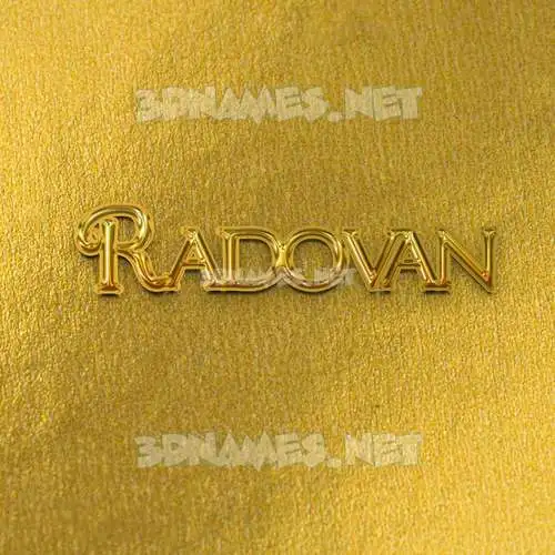 radovan in All Gold style - 3D name wallpaper radovan in All Gold style - 3D name wallpaper