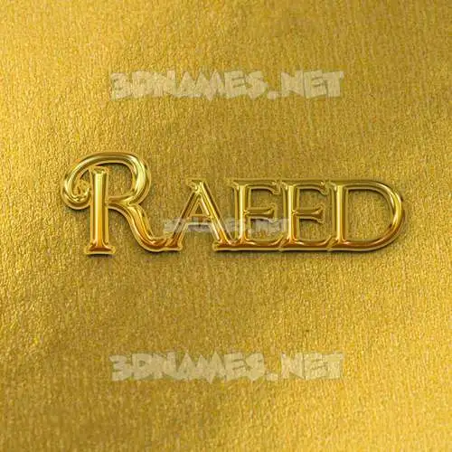 raeed in All Gold style - 3D name wallpaper raeed in All Gold style - 3D name wallpaper