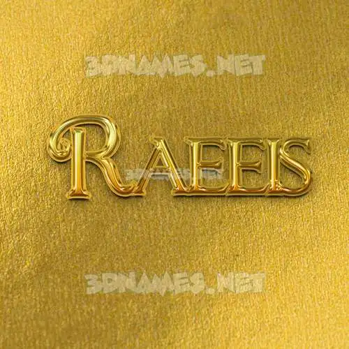 raeeis in All Gold style - 3D name wallpaper raeeis in All Gold style - 3D name wallpaper