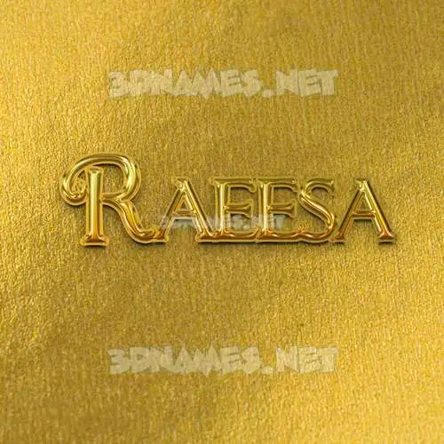 raeesa in All Gold style - 3D name wallpaper raeesa in All Gold style - 3D name wallpaper