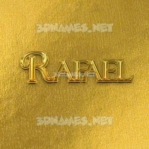 rafael in All Gold style - 3D name wallpaper rafael in All Gold style - 3D name wallpaper