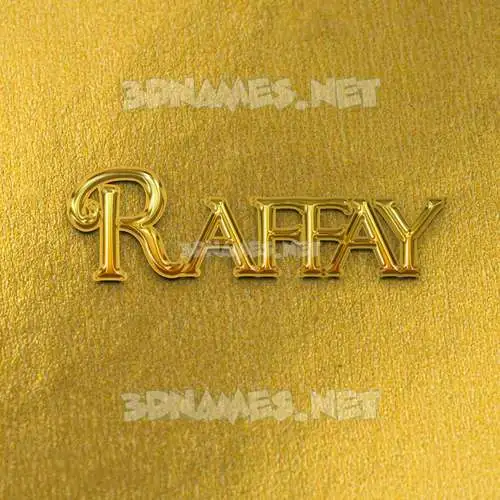 raffay in All Gold style - 3D name wallpaper raffay in All Gold style - 3D name wallpaper
