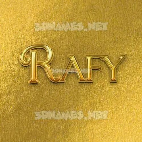 rafy in All Gold style - 3D name wallpaper rafy in All Gold style - 3D name wallpaper