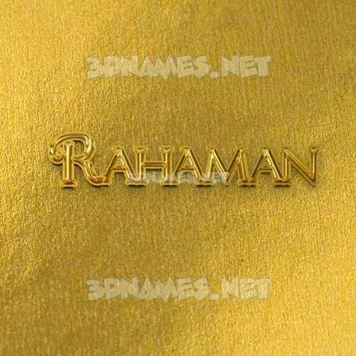 rahaman in All Gold style - 3D name wallpaper rahaman in All Gold style - 3D name wallpaper