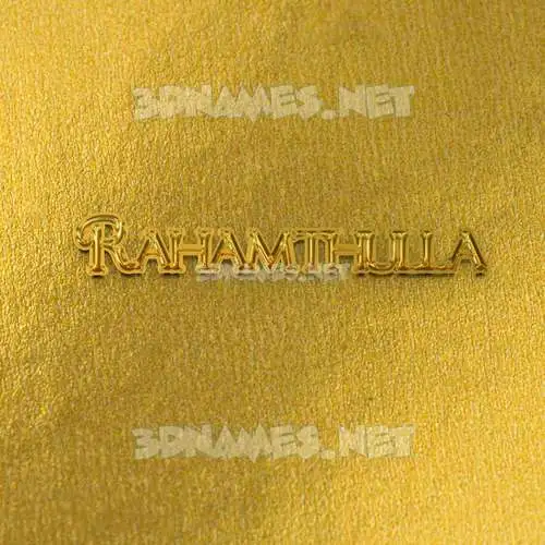 rahamthulla in All Gold style - 3D name wallpaper rahamthulla in All Gold style - 3D name wallpaper