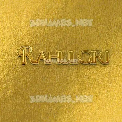 rahulgiri in All Gold style - 3D name wallpaper
