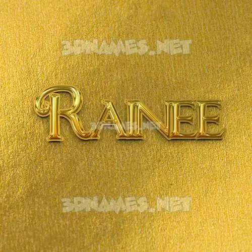 rainee in All Gold style - 3D name wallpaper rainee in All Gold style - 3D name wallpaper