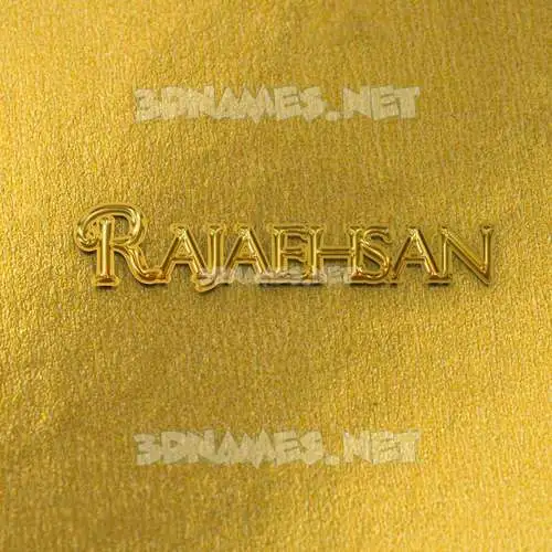 rajaehsan in All Gold style - 3D name wallpaper rajaehsan in All Gold style - 3D name wallpaper